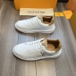 Replica Louis Vuitton White Monogram Leather Beverly Hills Sneakers