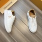 Replica Louis Vuitton White Monogram Leather Beverly Hills Sneakers