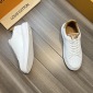 Replica Louis Vuitton White Monogram Leather Beverly Hills Sneakers