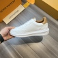 Replica Louis Vuitton White Monogram Leather Beverly Hills Sneakers