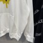 Replica Balenciaga Hoodie Drip Peace Large Fit in White