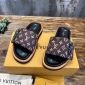 Replica Pool pillow cloth mules Louis Vuitton Brown