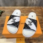 Replica Louis Vuitton Monogram Strap Sunbath Flat Mule Slide Sandals