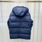 Replica Moncler Down Jacket White Duck Down in Blue