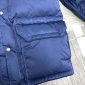 Replica Moncler Down Jacket White Duck Down in Blue