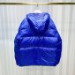 Replica Moncler Down Jacket White Duck Down in Blue