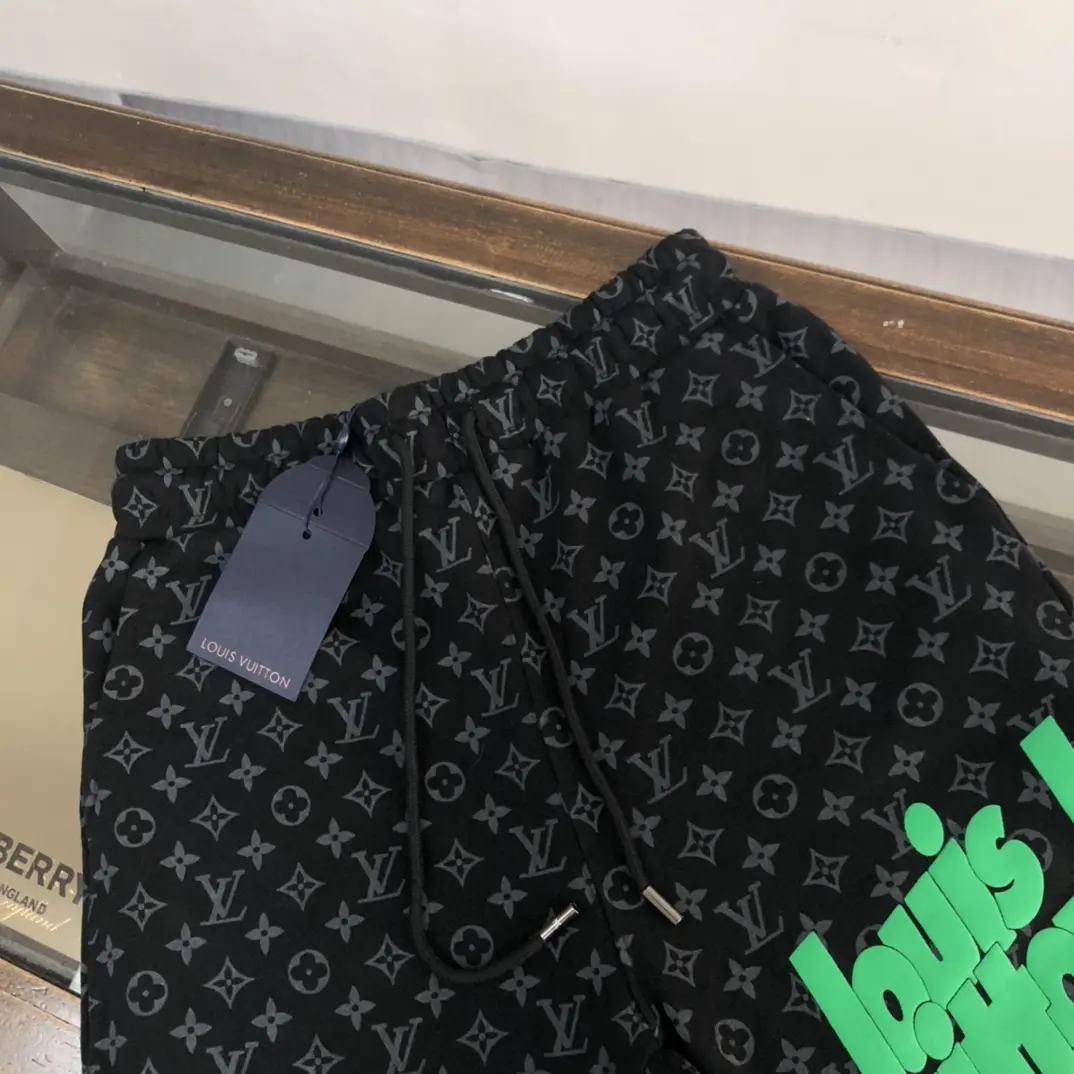 Louis Vuitton Monogram Shorts Black Casual - Image 4