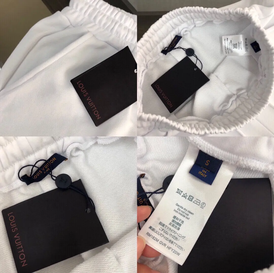 Louis Vuitton Summer Casual Shorts White Print - Image 6