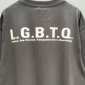 Replica Balenciaga T-Shirt LGBTQ Boxy in White