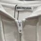 Replica Balenciaga Hoodie Resorts Zip-up in White