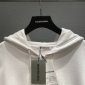 Replica Balenciaga Hoodie Resorts Zip-up in White