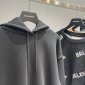 Replica Balenciaga Hoodie Logo Medium Fit in Black