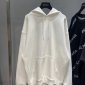 Replica Balenciaga Hoodie Logo Medium Fit in White