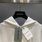 Replica Balenciaga Hoodie Logo Medium Fit in White