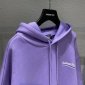 Replica Balenciaga Hoodie Logo Medium Fit in Purple