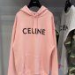 Replica Celine Hoodie Paris Cotton in Pink