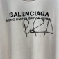 Replica Balenciaga T-Shirt Printed in Cream