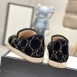 Replica Gucci Flat jacquard espadrille in Black
