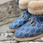 Replica Gucci Boot jacquard espadrille in Blue