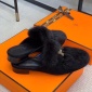 Replica Hermes Sandal Irving in Black