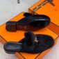 Replica Hermes Sandal Irving in Black