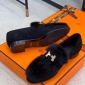 Replica Hermes Sandal Irving in Black