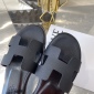 Replica Hermes Sandal Santorini in Black