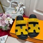 Replica Hermes Sandal Chypre in Yellow