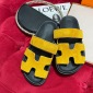 Replica Hermes Sandal Chypre in Yellow