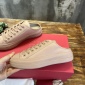 Replica Valentino Garavani - Rose Cannelle Leather Low Top Sneakers