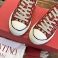 Replica Valentino Garavani Toile Iconographe Totaloop Low-top Trainer Woman Beige/black 38