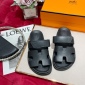 Replica Hermes Sandal Chypre in Black