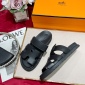 Replica Hermes Sandal Chypre in Black