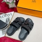 Replica Hermes Sandal Chypre in Black