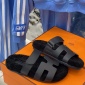 Replica Hermes Sandal Chypre in Black