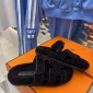 Replica Hermes Sandal Chypre in Black