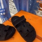 Replica Hermes Sandal Chypre in Black