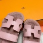 Replica Hermes Sandal Chypre in Pink