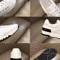 Replica $1025 Hermes H Logo White Leather Sneakers Trail Trainers Flats 41 10