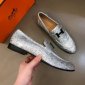 Replica Jimmy Choo Female Loafers Silver