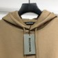 Replica Balenciaga Hoodie BB Pixel Medium Fit in Brown