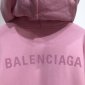 Replica Balenciaga Hoodie Logo Medium Fit in Pink