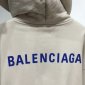 Replica Balenciaga Hoodie Logo Medium Fit in White