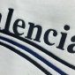 Replica Balenciaga Hoodie Logo Medium Fit in White