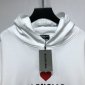 Replica Balenciaga Hoodie Logo Medium Fit in White