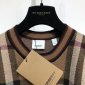 Replica Burberry Sweatshirt Check Cashmere Jacquard
