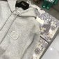 Replica Dior Hoodie Cd Icon Cotton in Gray