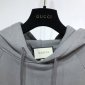 Replica Gucci Hoodie Cotton jersey in Gray