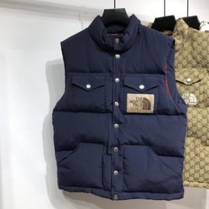 Gucci & The North Face Down Jacket Gilet in Blue