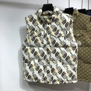 Gucci & The North Face Down Jacket Gilet in Brown
